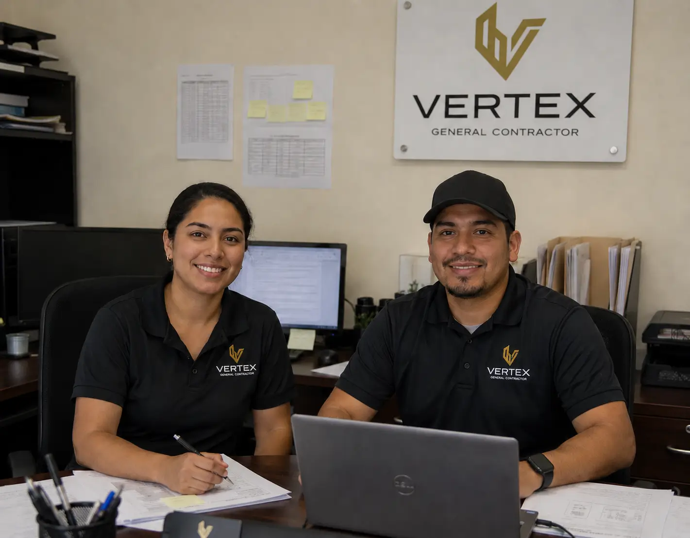 Vertex General Contractor team working on construction project in San Francisco Bay Area